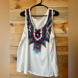 NWOT Shein geometric design tank 3XL